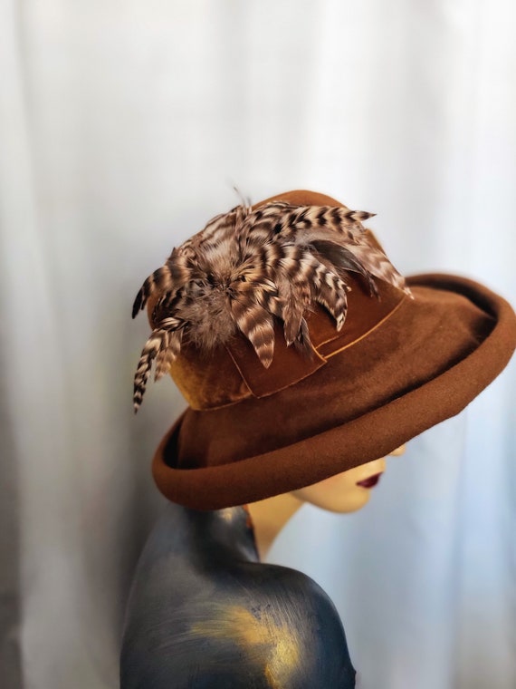 BETMAR Fedora Chocolate Brown Wool Hat/best Quality Elegant  display picture 3