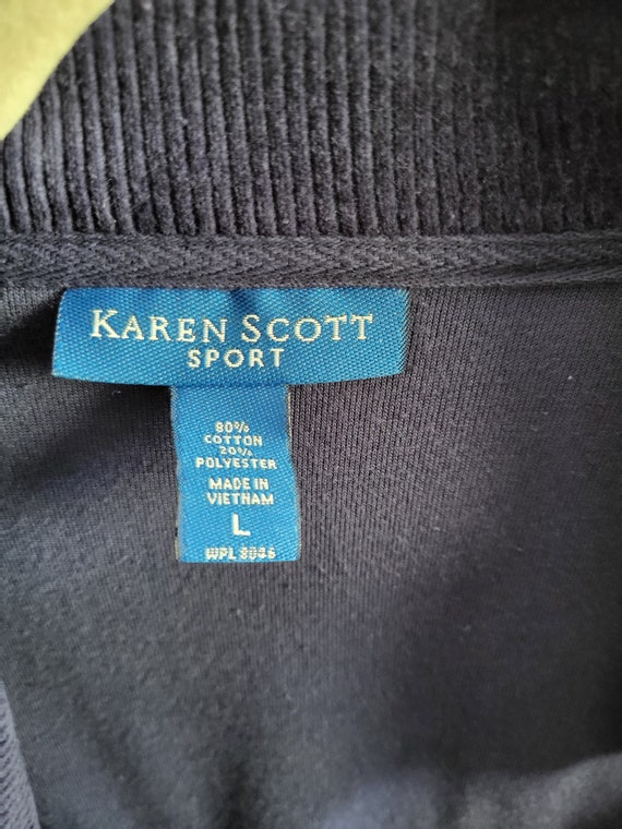 Cotton KAREN SCOTT Track Jacket/Vintage Super Sof… - image 8