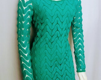 chinese dress ladies Free People Shayla Green Long Sleeve Printed Button Down Ruched Mini Dress S