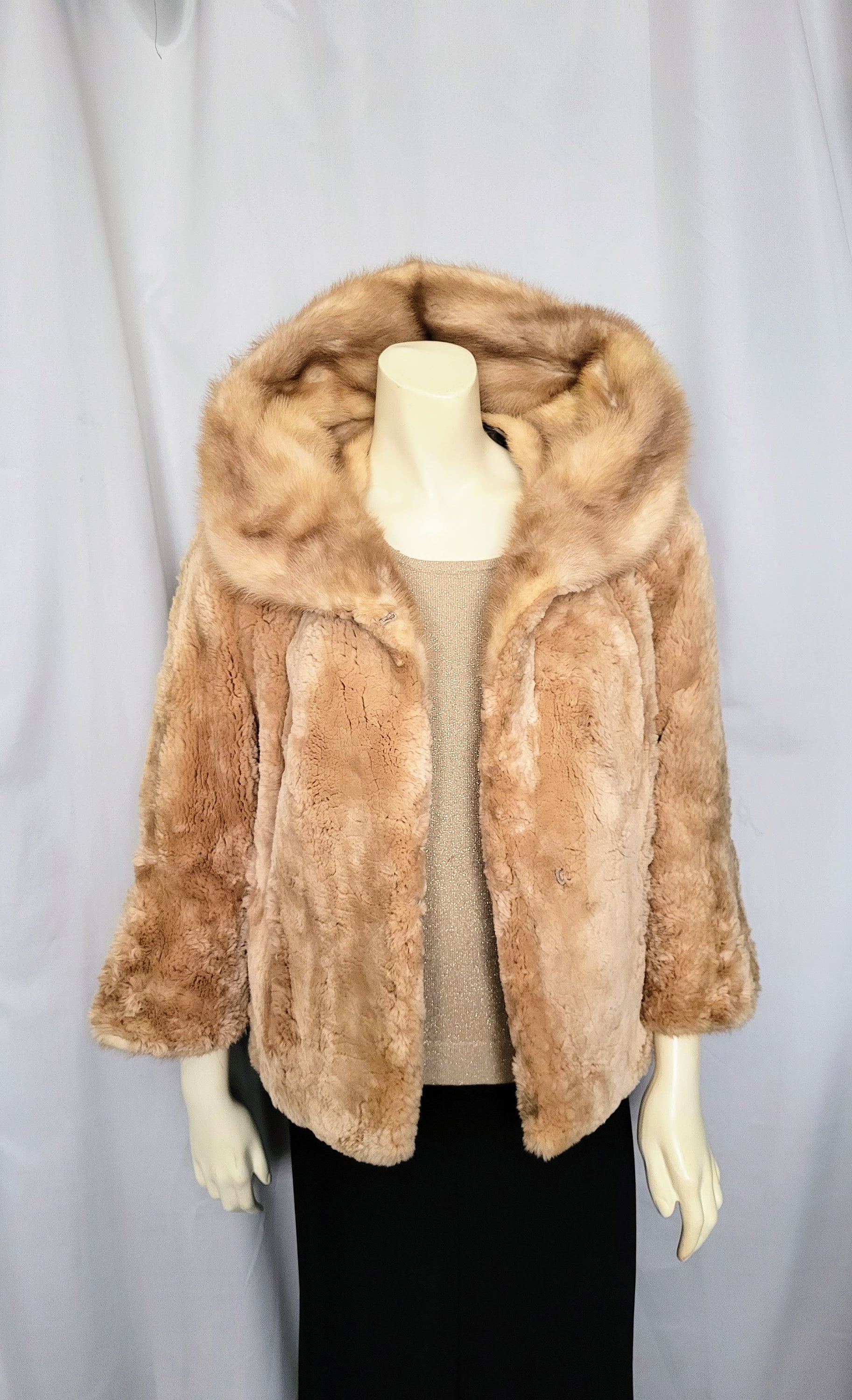 今年も話題の RARE Collar Mink With Jacket Fur Beaver Sheared Find/vintage ジャケット・アウター