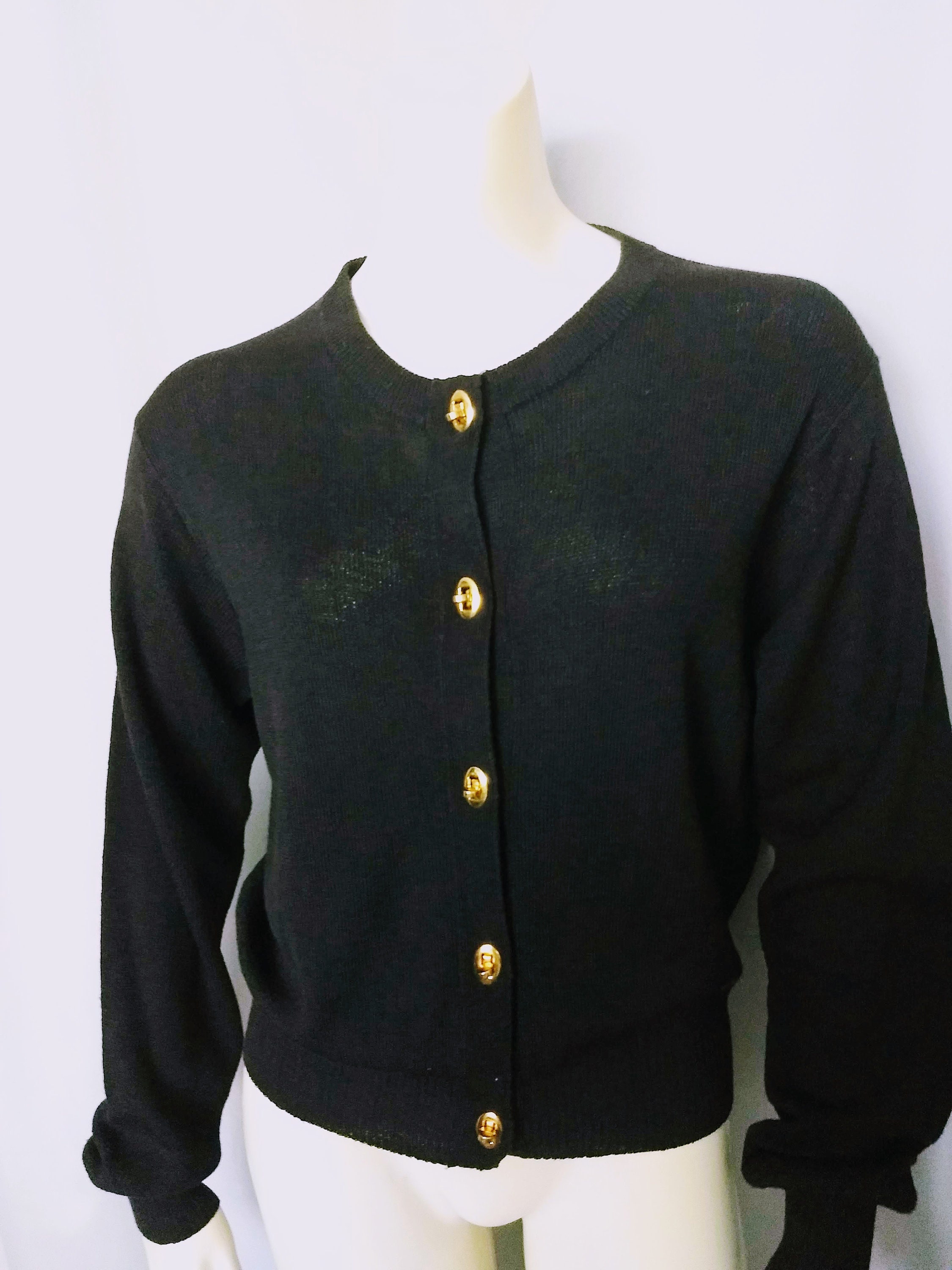 半額 福袋の通販 Designer Black Knit Best Quality Cardigan Sweater/classic カーディガン