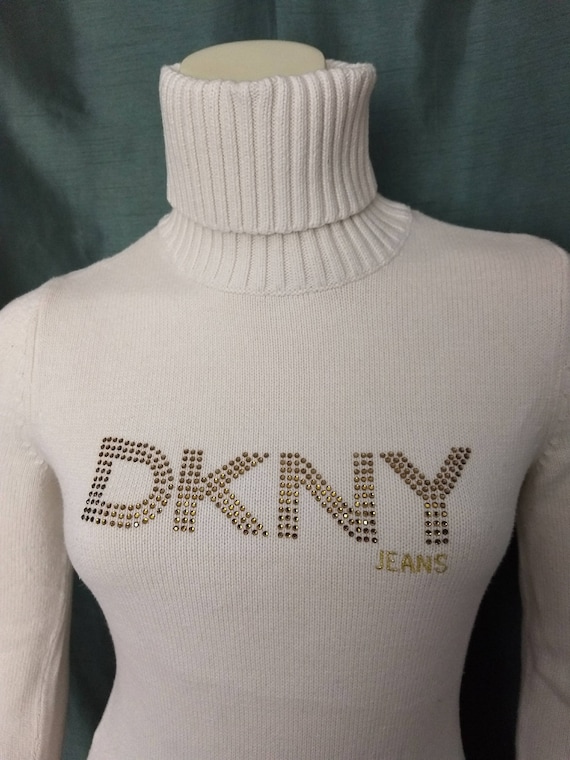 DONNA KAREN Knit Turtleneck Sweater 