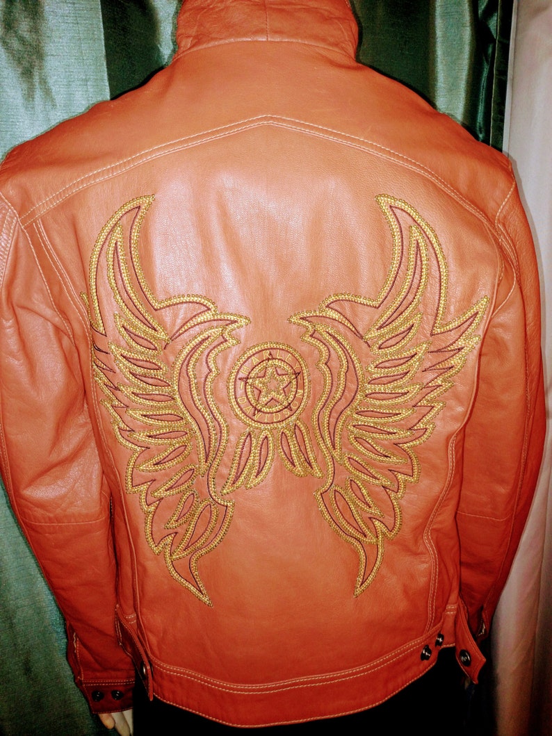 50 Off Vtg Harley Davidson Leather Jacket Carmel Light Size M 90 S Item Nr 110