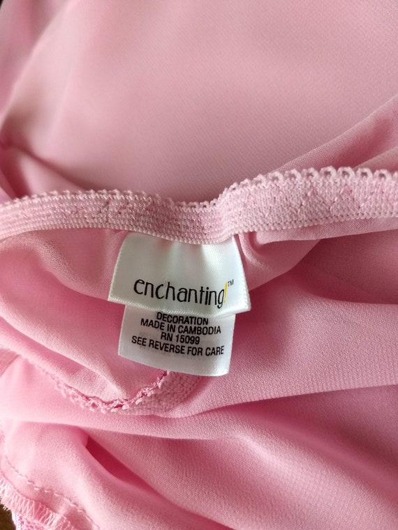 Pink  Baby Doll Luxury Nightgown/Embroidered Padd… - image 7