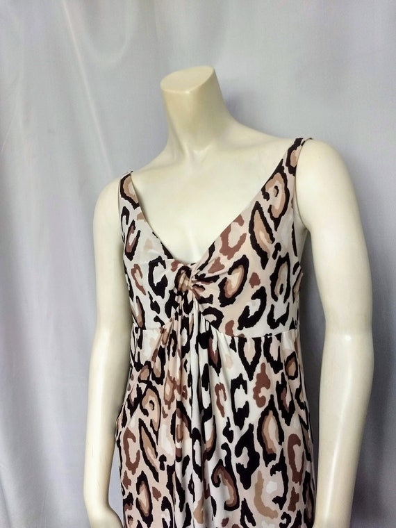 Raza humana Por ley parilla Camisón Animal Print Long Vintage 90's AMBRIELLE Leopard - Etsy México