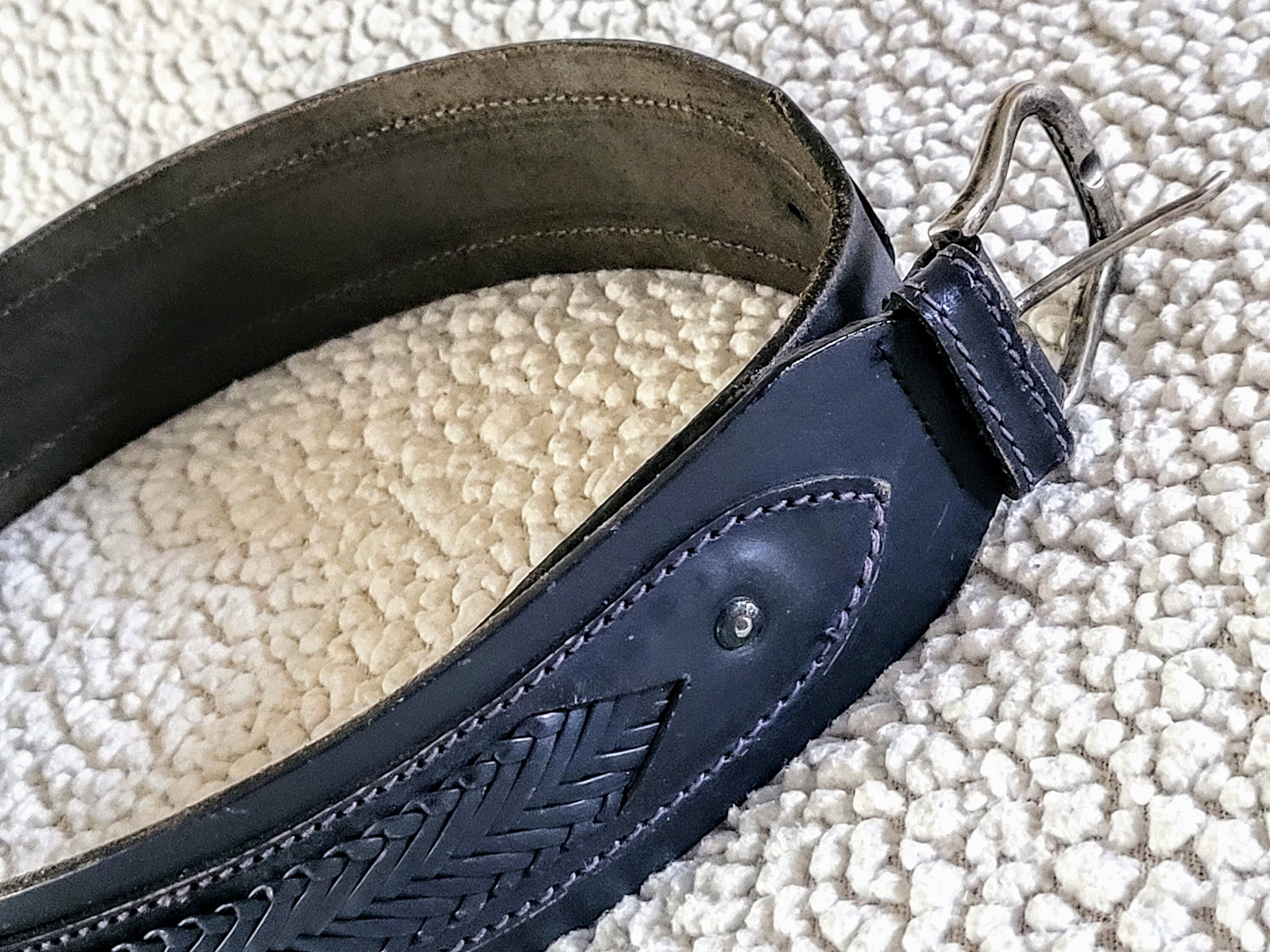 Giorgio Armani Vintage Black Suede Leather Detail Fashion  display picture 2