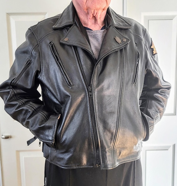 Classic Bikers Designed Harley Davidson Inspired Man's Black