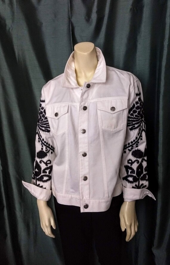 chico's white jean jacket