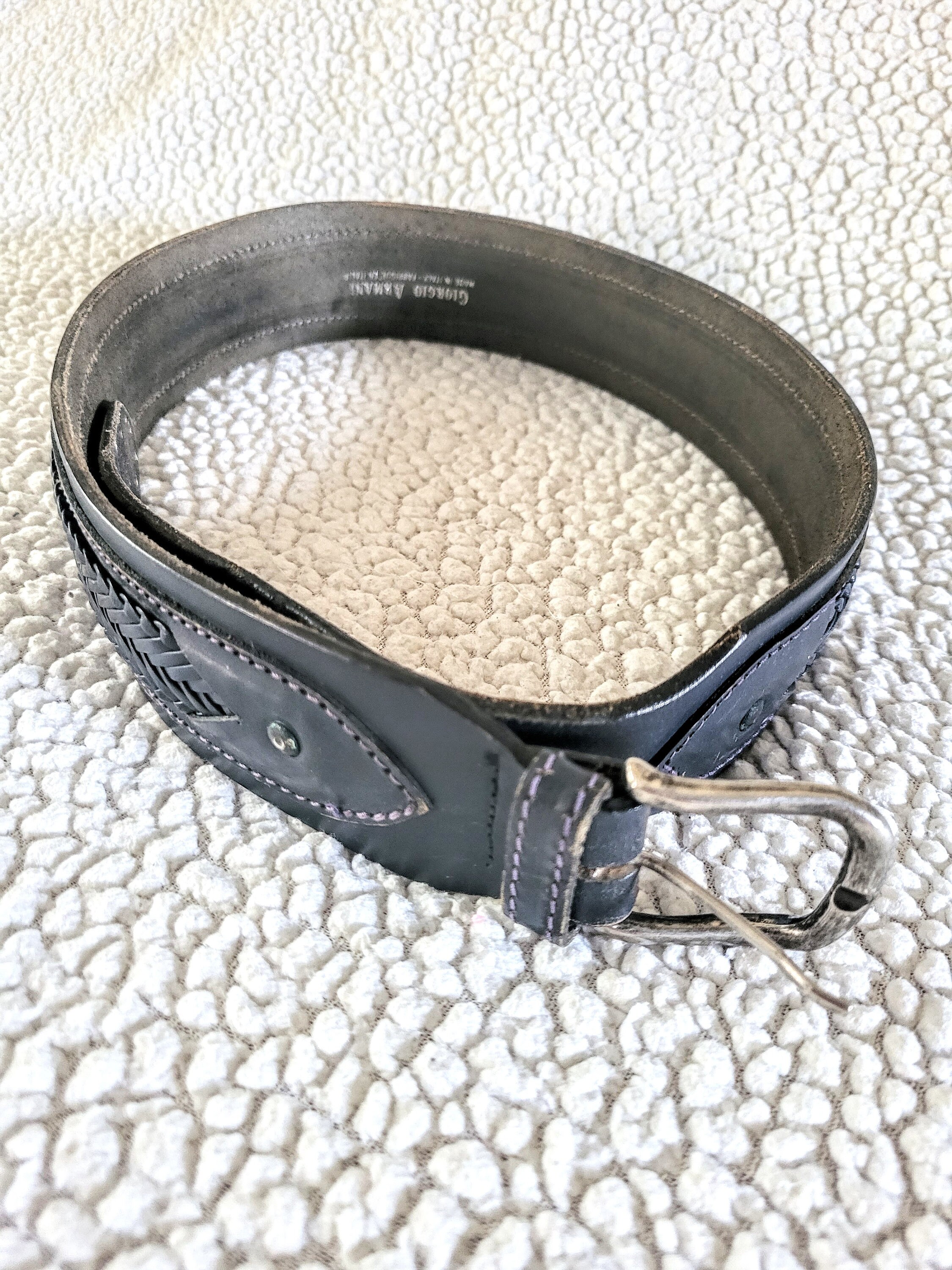 小物 giorgio armani leather mesh belt vintage 小物 giorgio armani leather mesh belt vintage 小物 giorgio