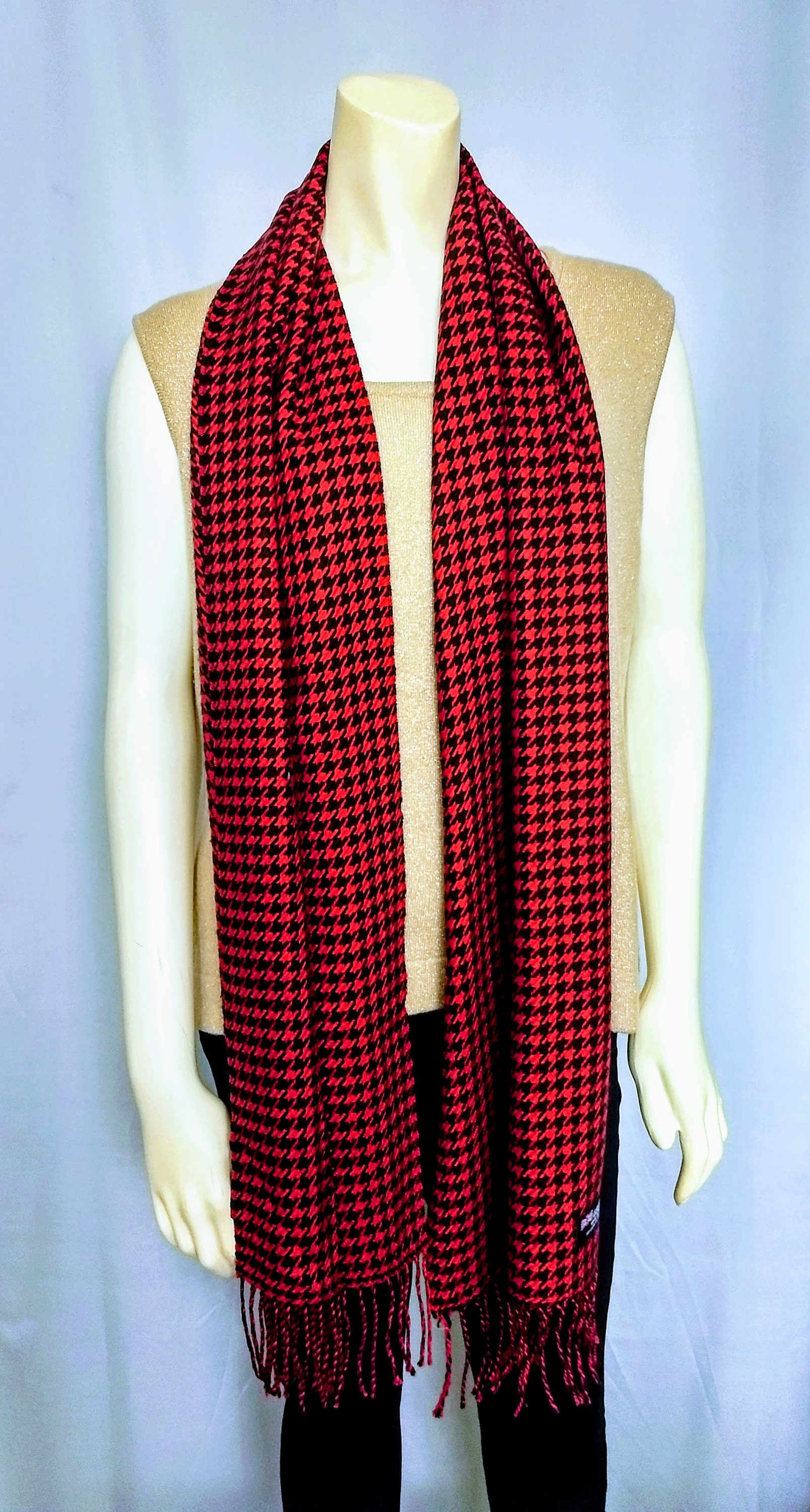 100% Cashmere Scarf/Wrap - Made In England, Solid Ink Black, Winter Luxury Accessory