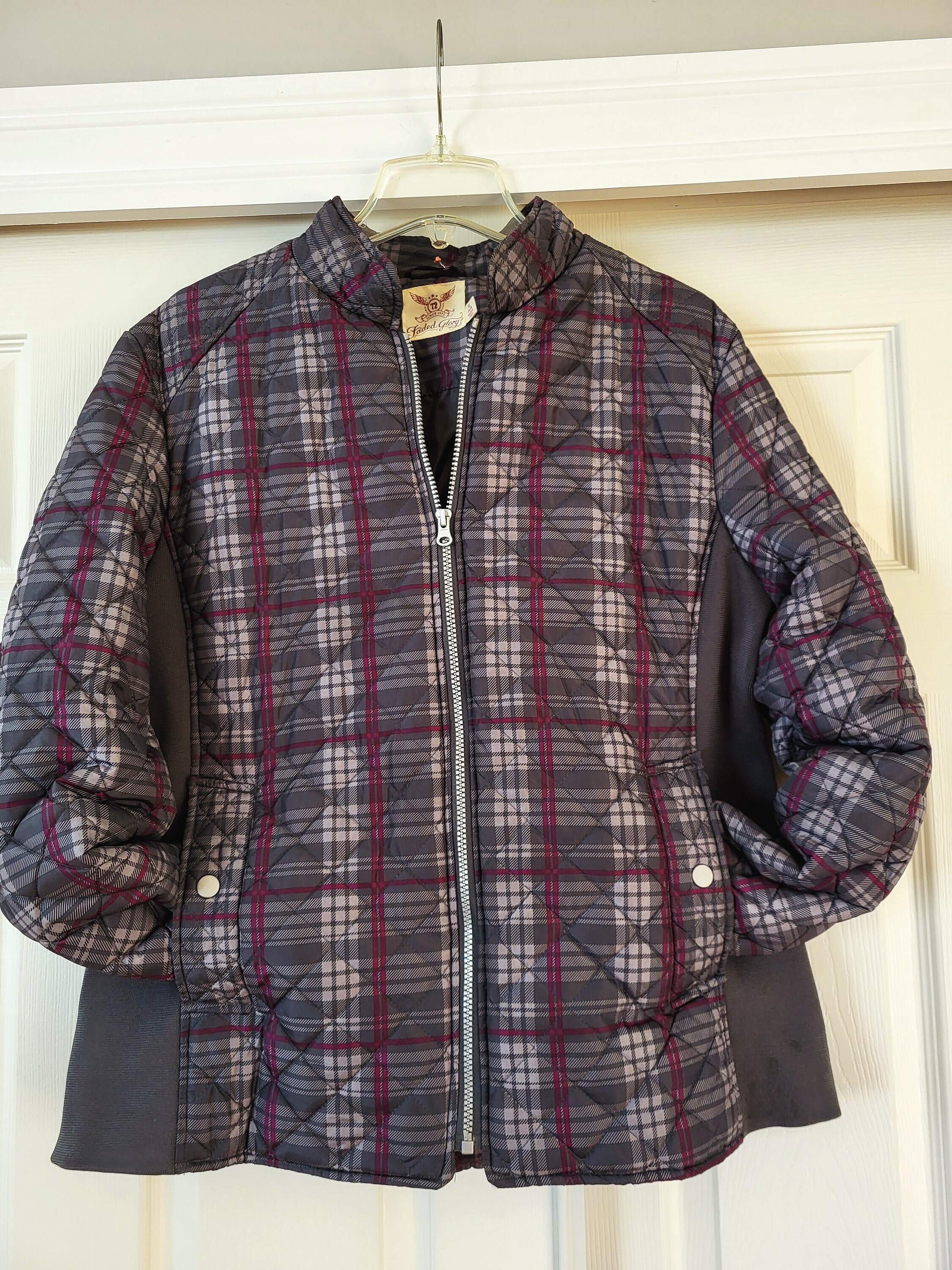 Faded glory plaid jacket sale