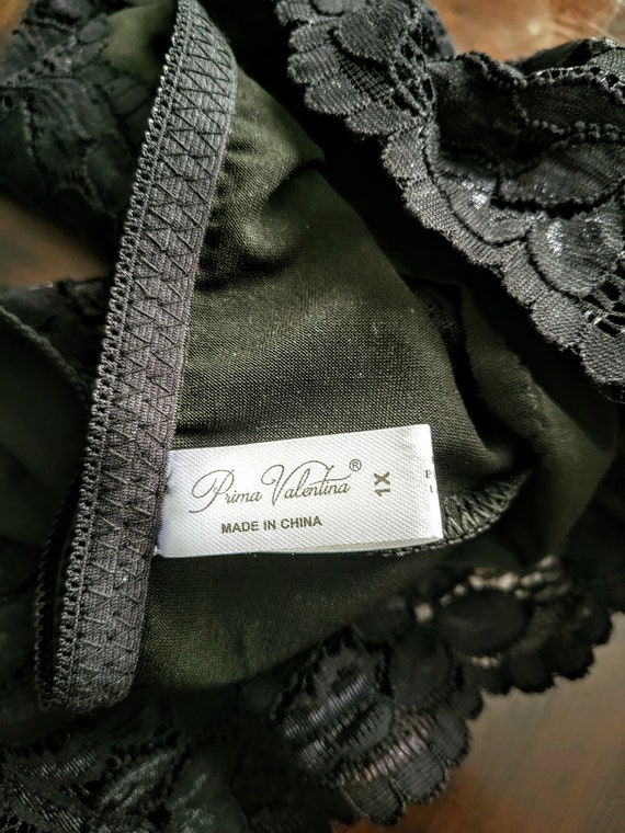Size 1 X Luxurious Black Lace Pantie/Mini Shorts … - image 6