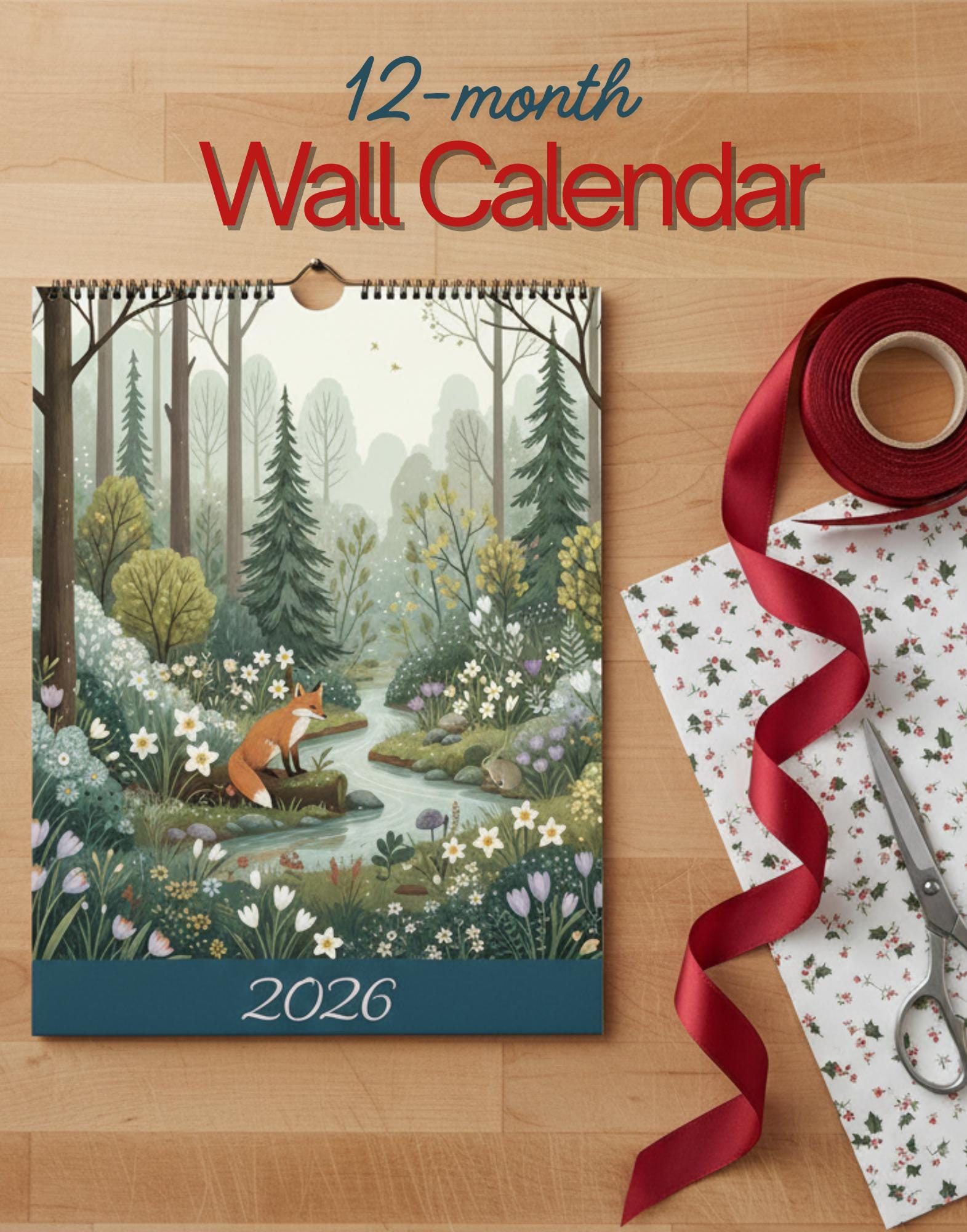 Wall Calendar 2026 A4 EU & Rest of World Delivery Only Home Decor ...