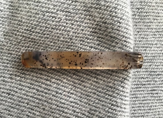 Mans tie clip/ natural cut geode/ agate tie clip/glass tie clips/mens accessories/ office attire / mens professional wear