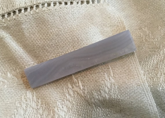 Blue lace tie clip/White stone tie clip/ mans suit accessories/office attire/gift for man/white tie clip/2 inch tie clip
