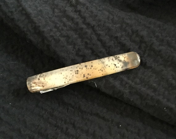 Mans tie clip/ natural cut geode/ agate tie clip/glass tie clips/mens accessories/ office attire / mens professional wear