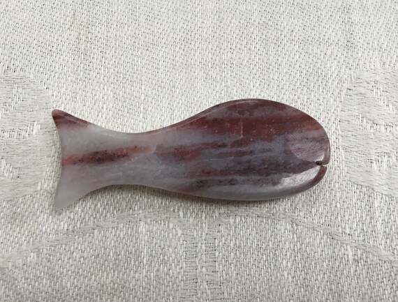 Men’s stone fish tie bar. Fishing tie clip. Minnow tie clip. Fishermens tie bar. Sport fisherman.