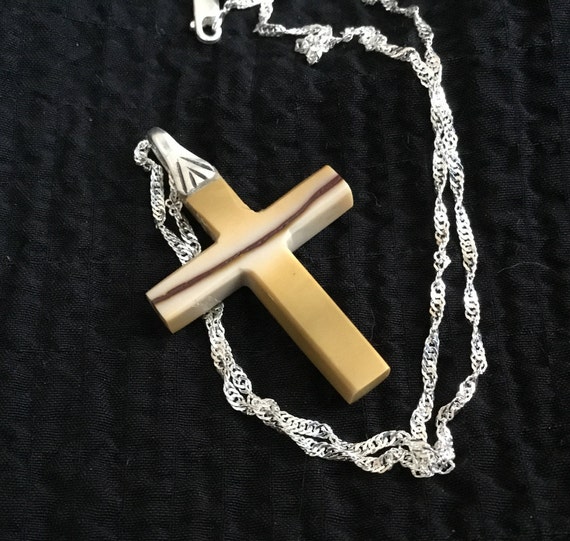 Honey Yellow stone cross / jasper cross pendant/christian jewelry/ new listings/christmas jewelry/ womans gifts