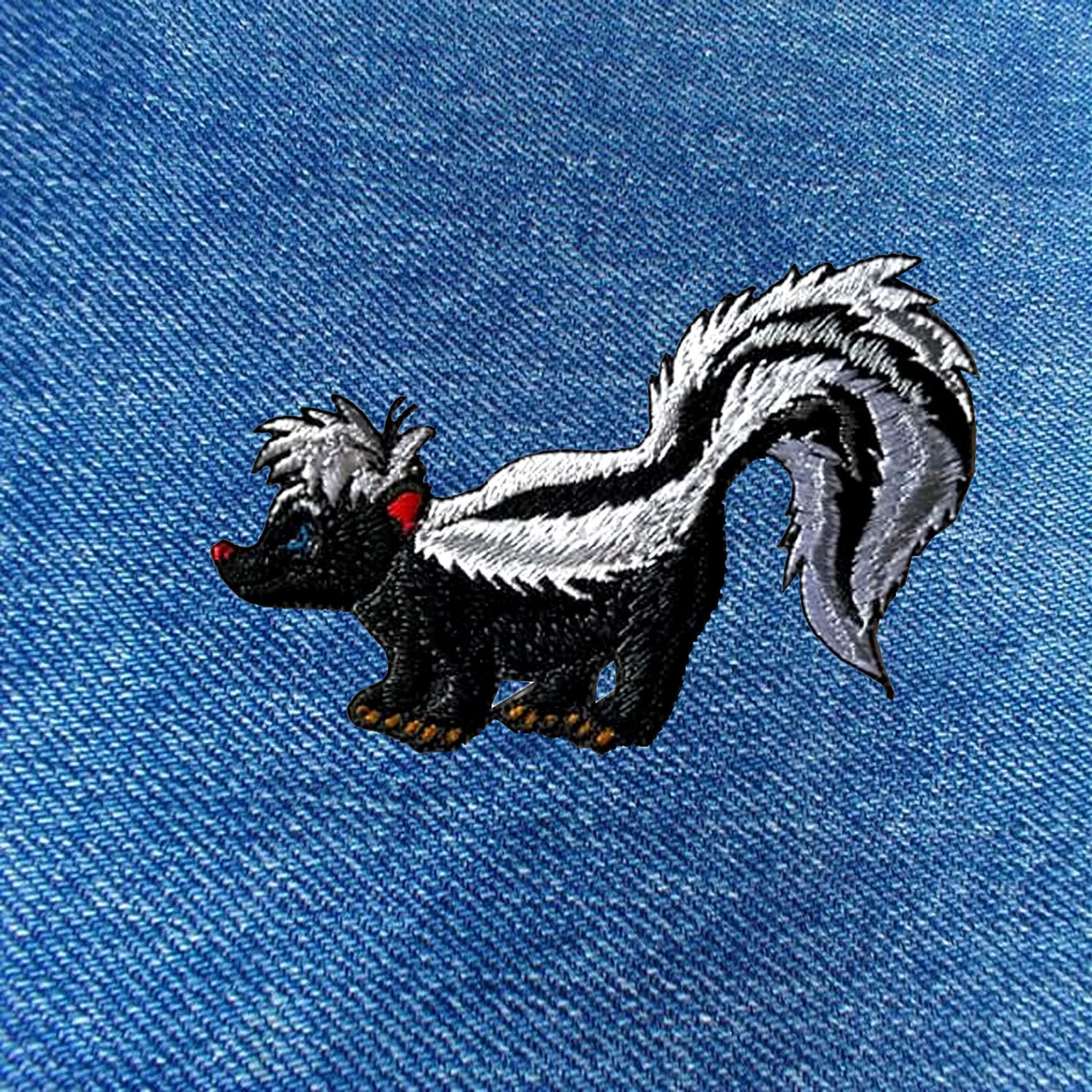 Skunk Animal Embroidered Iron On Patch Heat Seal Applique Sew | Etsy