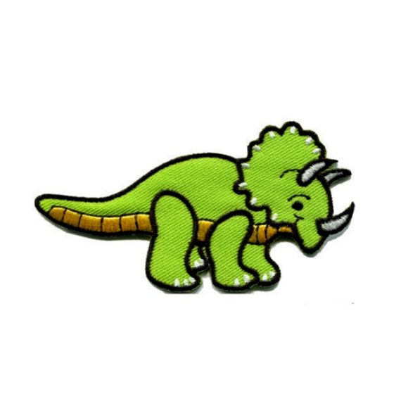 Purple Dinosaur Child Cartoon Dragon Iron On Patch