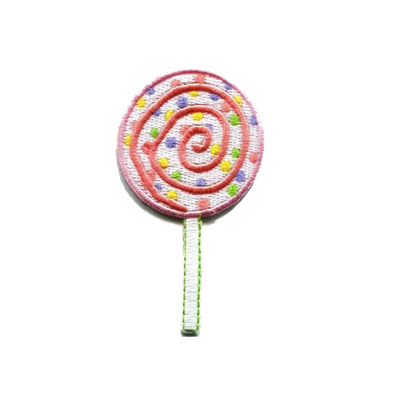 Chupa Chups Patch Iron On Sew On Embroidered Badge Lollipop Lollies Retro Sweets