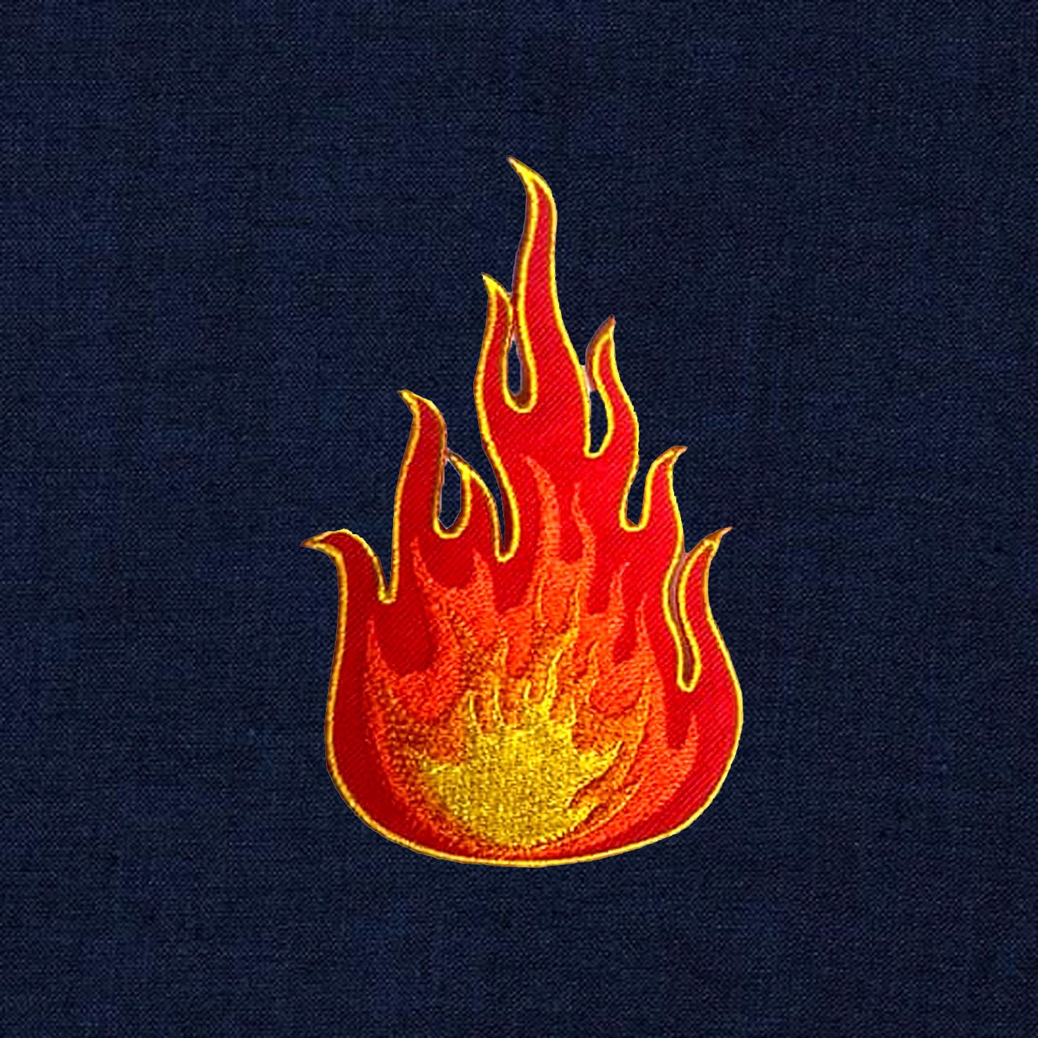 Hot Fire Flame Embroidered Iron On Patch Heat Seal Applique Etsy