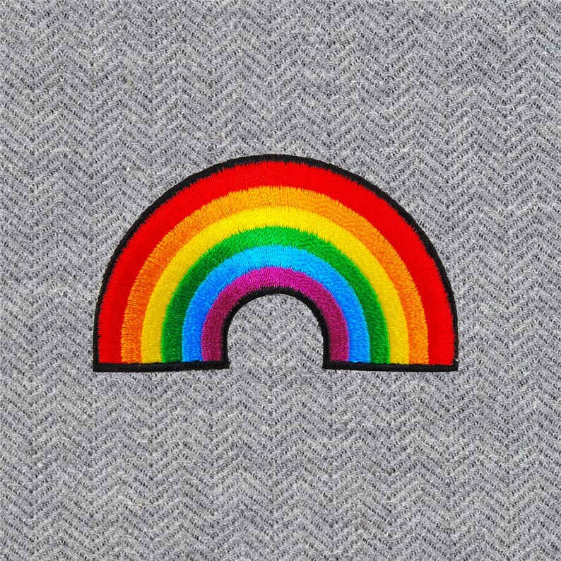 150pcs Rainbow Embroidered Iron On Patch Heat Seal Applique Etsy