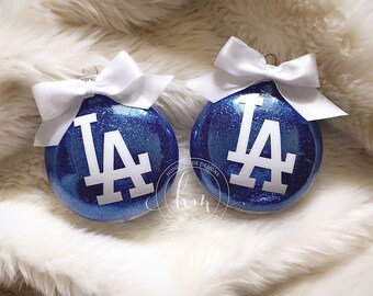 dodgers ornament etsy los angeles dodgers christmas ornaments