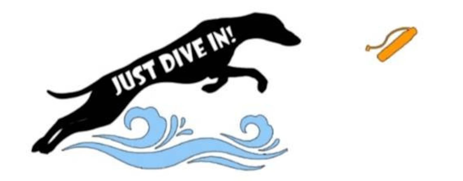 Dog Dock Diving Vinyl Bumper Decal Sticker Indoor and Outdoor Etsy
