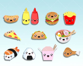 Fast Food Kawaii Clipart Fast Food Kawaii Clipart
