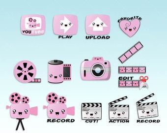 Pink Youtube Icon Etsy Pink Youtube Icon Etsy
