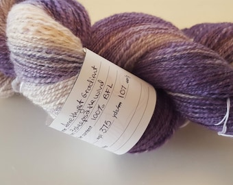 Fil filé à la main 100% BFL Gradient Amethyst - 375yds