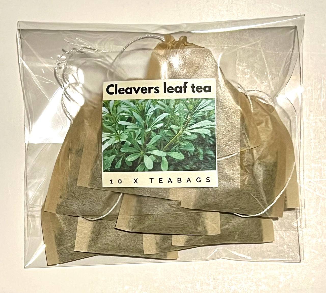 10 X Cleavers Leaf Teabags, Tea, Herbal, Natural, Infusion,galium