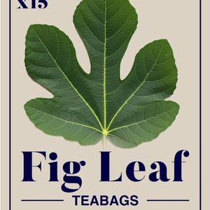 15 x theezakjes gemalen vijgeblad, gezond, kruiden Ficus Carica gedroogde bladeren, kruiden