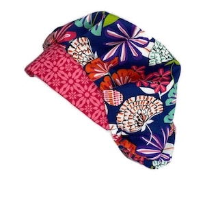 Scrub Cap,Bouffant Scrub Hat Garden Party, Scrub Caps for Women, ORHats  Scrub Hats for Women, ORHatsByBonita, Surgical Hat,S urgical Cap