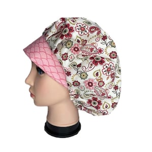 Scrub Cap Cream and Sugar Bouffant Scrub Hat, Scrub Caps for Women, ORHats  Scrub Hats for Women, ORHatsByBonita, Surgical Hat,Surgical Cap