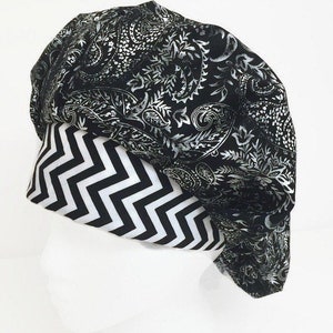 Scrub Cap Stormy Nights , Bouffant Scrub Hat, Scrub Caps for Women, OR Hats, ORHatsbyBonita