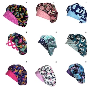 Scrub Cap, Bouffant Scrub Cap, Bouffant Scrub Hat, Scrub Caps for Women, OR Hats, Scrub Hats for Women, ORHatsByBonita, Surgical Scrub Hat