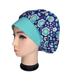 Scrub Cap Butterfly Dance, Bouffant Scrub Hat, Scrub Caps for Women, OR Hats, Scrub Hats for Women,ORHatsByBonita, Surgical Scrub Cap