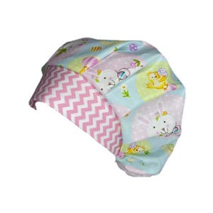 Bouffant Scrub Hat Pastel Bunnies, Scrub Cap, OR Hats, Scrub Hats for Women, ORHatsByBonita