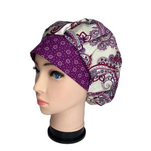 Scrub Cap Swirly, Scrub Hat, Surgical Cap, Nurse OR Hat, OR Hats, Scrub Hats for Women, ORHatsByBonita, Scrub Caps for Women