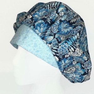 Scrub Cap, Bouffant Scrub Cap Bloomin, Scrub Hat, Surgical Hat, Surgical Cap, Nurse OR Hat, OR Hats, Scrub Hats for Women, ORHatsByBonita