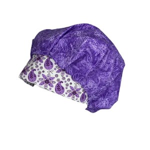 Scrub Cap, Bouffant Scrub Hat Lavender Dragonflies, Scrub Caps for Women, OR Hats, Scrub Hats for Women, ORHatsByBonita, Surgical Scrub Hat