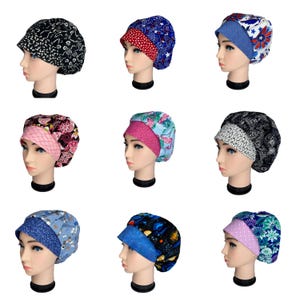Scrub Cap, Bouffant Scrub Cap, Bouffant Scrub Hat, Scrub Caps for Women, OR Hats, Scrub Hats for Women, ORHatsByBonita, Surgical Scrub Hat