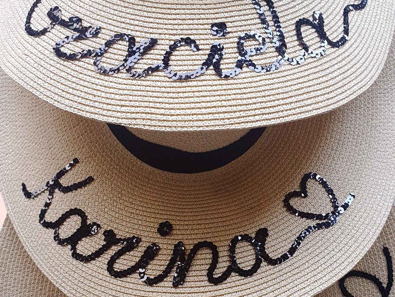 Personalized Sun Hat Custom Name Beach Hat Birthday Gifts Etsy
