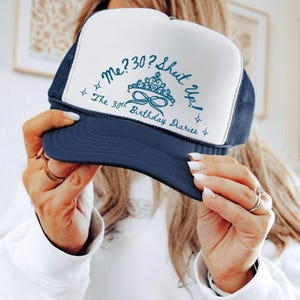 30th Birthday Diaries Hat, Princess Thirtieth Birthday Trucker Cap, Matching Dirty Thirty Bday, Coquette Friend Gift, 30th Birthday Gift