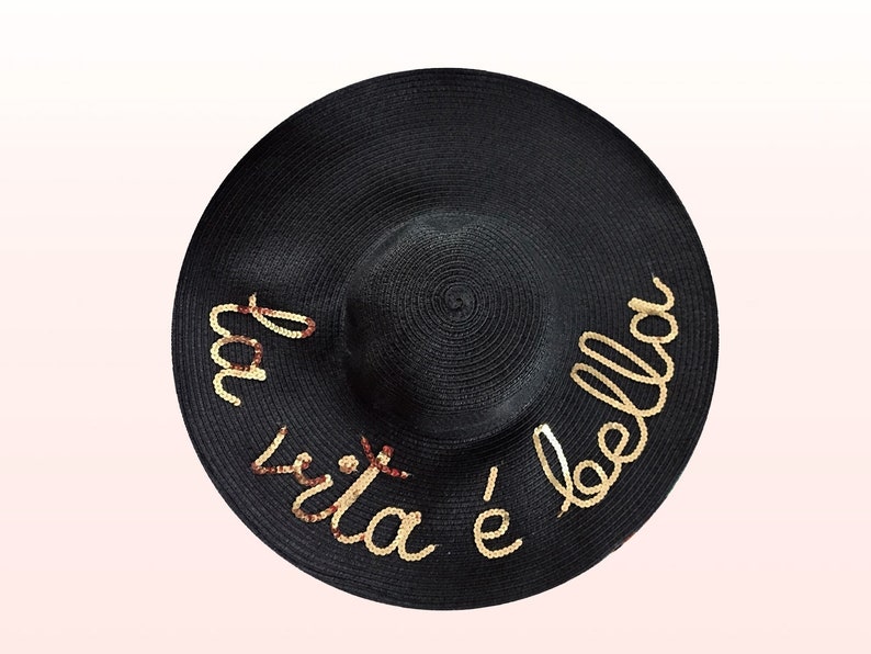 Birthday Gifts For Her La Vita E Bella Black Hat For Women