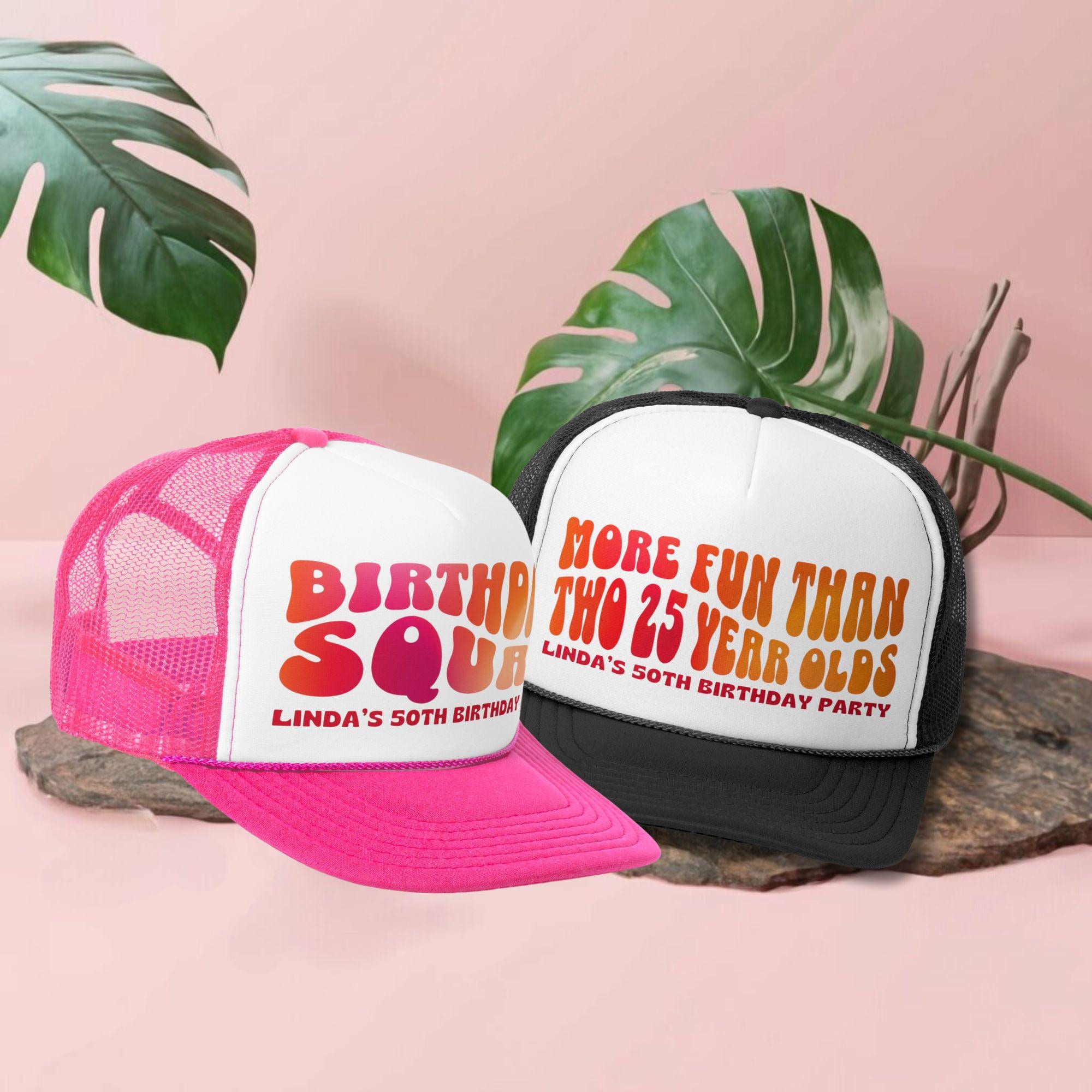 More Fun Than Two Twenty Five Year Olds Trucker Hat, 50th Birthday