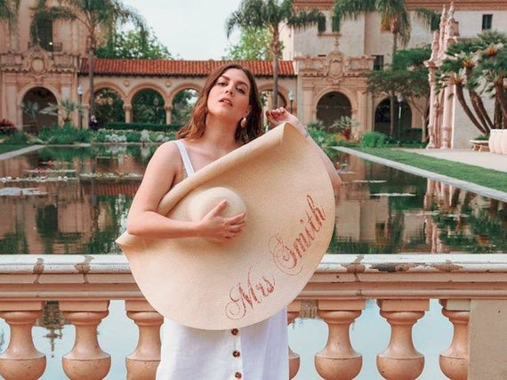 Personalized Oversized Beach Hat for 