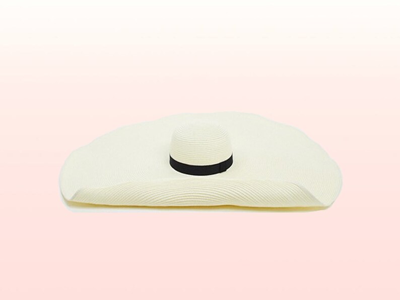 Oversized Straw Hat Extra Large Brim Hat XXL Hat Giant Etsy